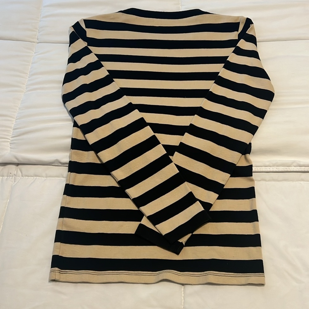 J.Crew Perfect-fit long-sleeve crewneck T-shirt with buttons - Picture 6 of 6
